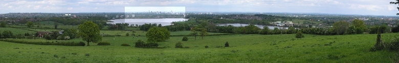 Panoramic view from Frankley Beeches