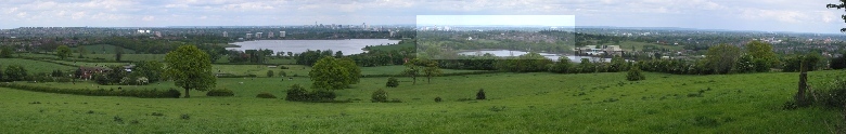Panoramic view from Frankley Beeches