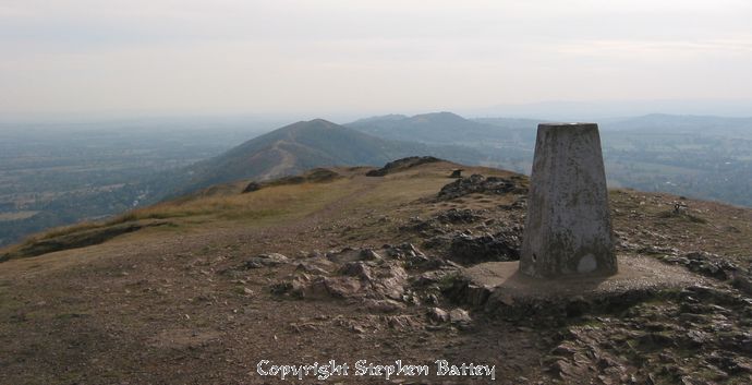 A view along the multiple peaks of the Malvern Hills