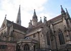 The many spires of St Martins church peirce the sky